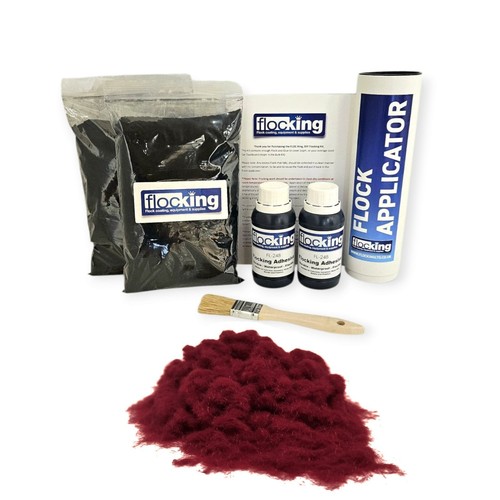 Flocking kit wine red twin - red,