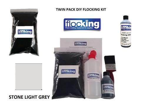 Diy flock kit stone - kit, grey