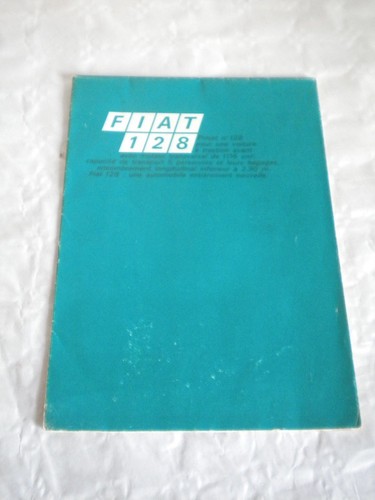 Fiat 128 car - brochure, project